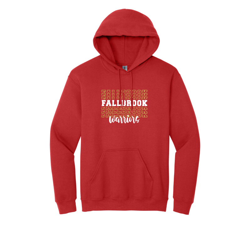 Fallbrook Stacked Design ADULT Hoodie