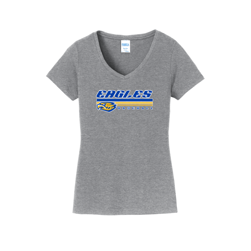 SP Eagles Lines Women's V-Neck Shirt