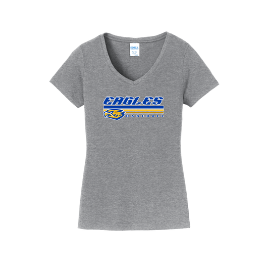 SP Eagles Lines Women's V-Neck Shirt