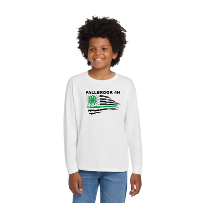 Fallbrook 4-H- YOUTH Unisex Long Sleeve Shirt- Front Design