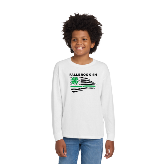Fallbrook 4-H- YOUTH Unisex Long Sleeve Shirt- Front Design
