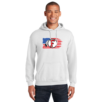American Flag- Dreamcatcher- FRONT ONLY- ADULT hoodie