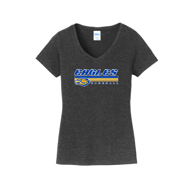 SP Eagles Lines Women's V-Neck Shirt