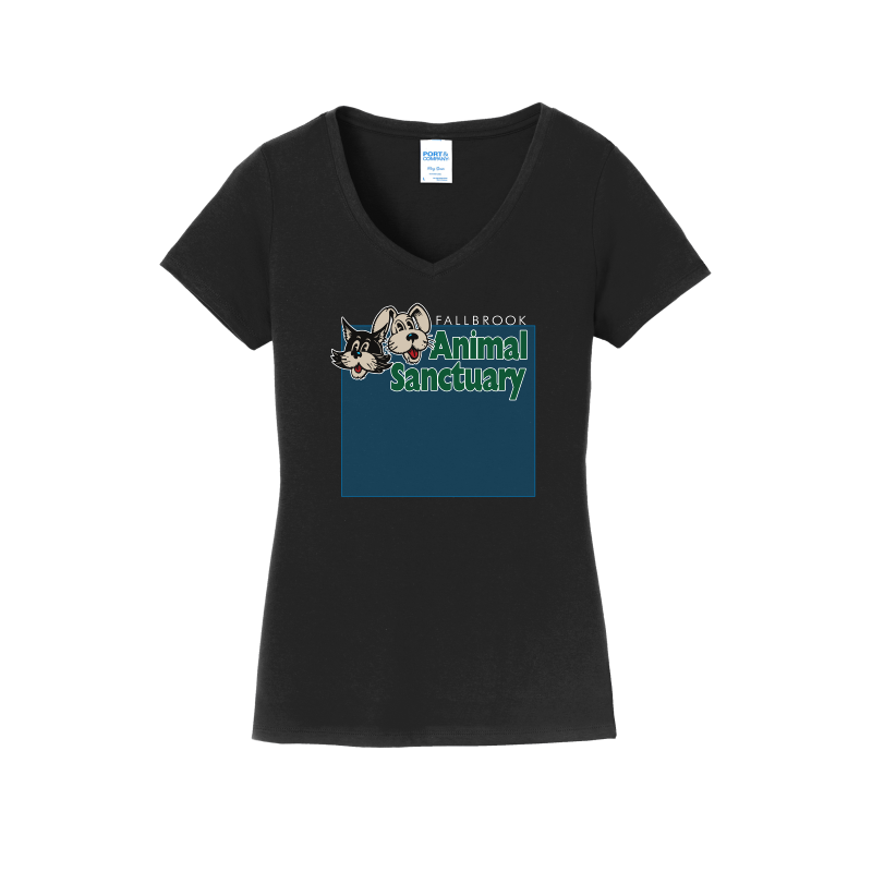 FAS- Women's V-Neck Shirt - Front Design Only