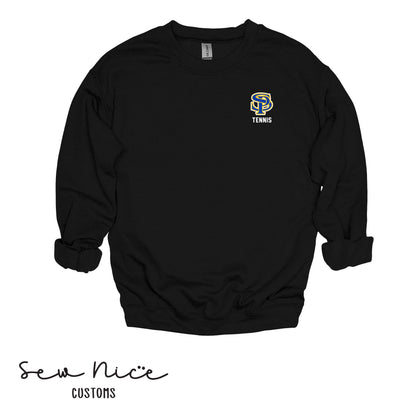 EMBROIDERED SP Tennis- Unisex Adult/Youth Crewneck Sweatshirt