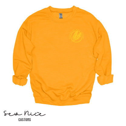 Potter Monochromatic Embroidered Design -Unisex Adult/Youth Crewneck Sweatshirt