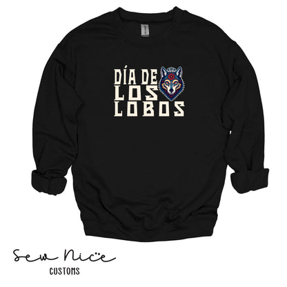 Dia De Los Lobos- Unisex Adult/Youth Crewneck Sweatshirt