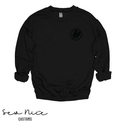 Potter Monochromatic Embroidered Design -Unisex Adult/Youth Crewneck Sweatshirt