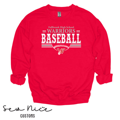 YOUTH Fallbrook Warriors Baseball Crewneck