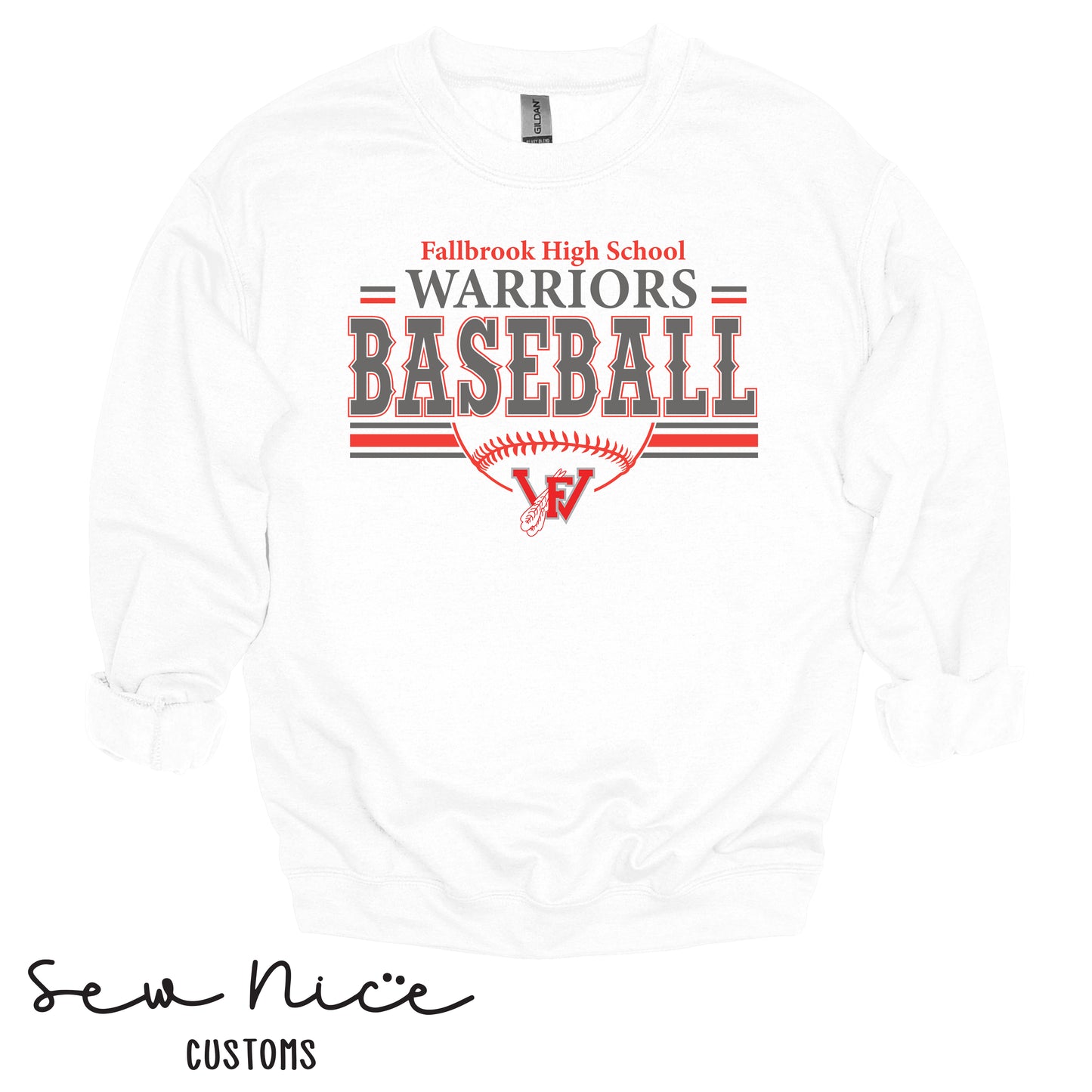 Fallbrook Warriors Baseball Crewneck