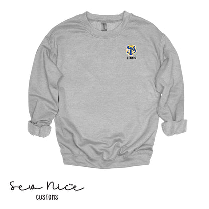 EMBROIDERED SP Tennis- Unisex Adult/Youth Crewneck Sweatshirt