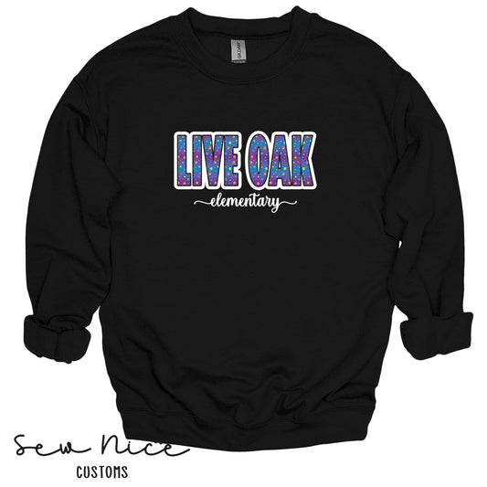 Live Oak STARS- Unisex Adult Crewneck Sweatshirt