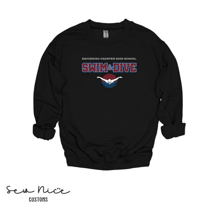 ECHS Swim & Dive- Unisex Shirt, Long Sleeve, Crewneck, Hoodie