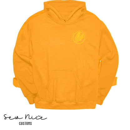 Potter Monochromatic Embroidered Design- Unisex Adult/Youth Hoodie