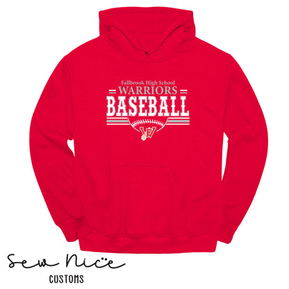 YOUTH Fallbrook Warriors Baseball Hoodie