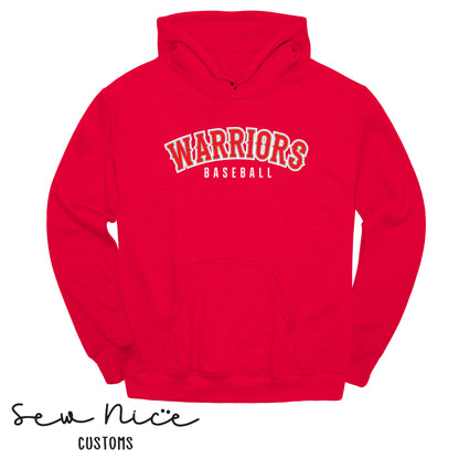 YOUTH-Warriors Baseball Hoodie