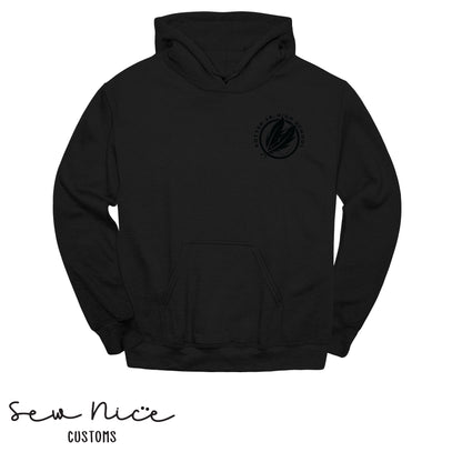 Potter Monochromatic Embroidered Design- Unisex Adult/Youth Hoodie