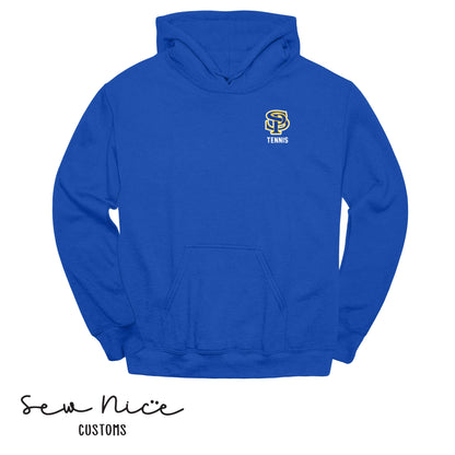 EMBROIDERED SP Tennis- Unisex Adult/Youth Hoodie