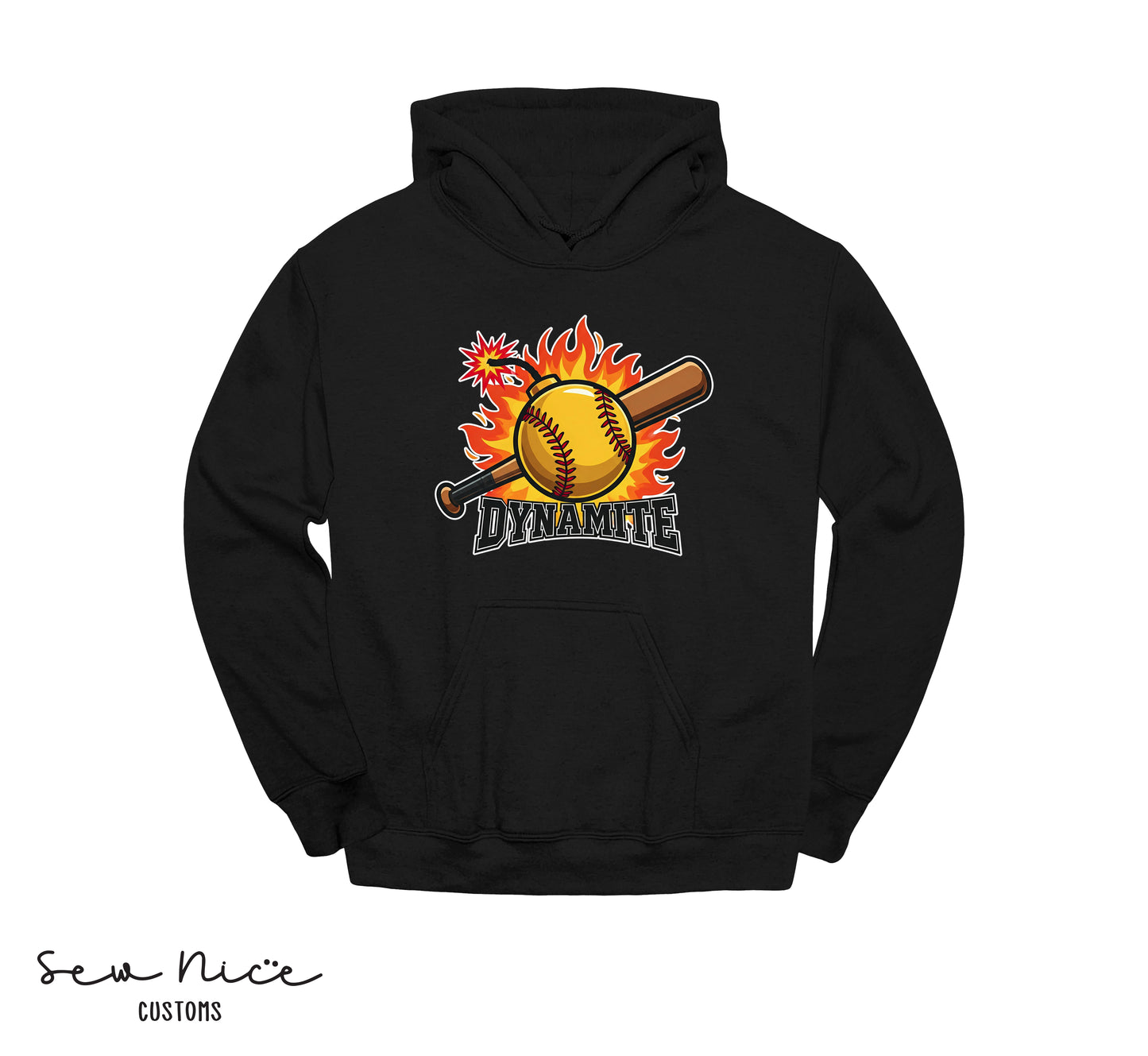 ADULT Dynamite Softball- Shirt, Long Sleeve, Crewneck, Hoodie