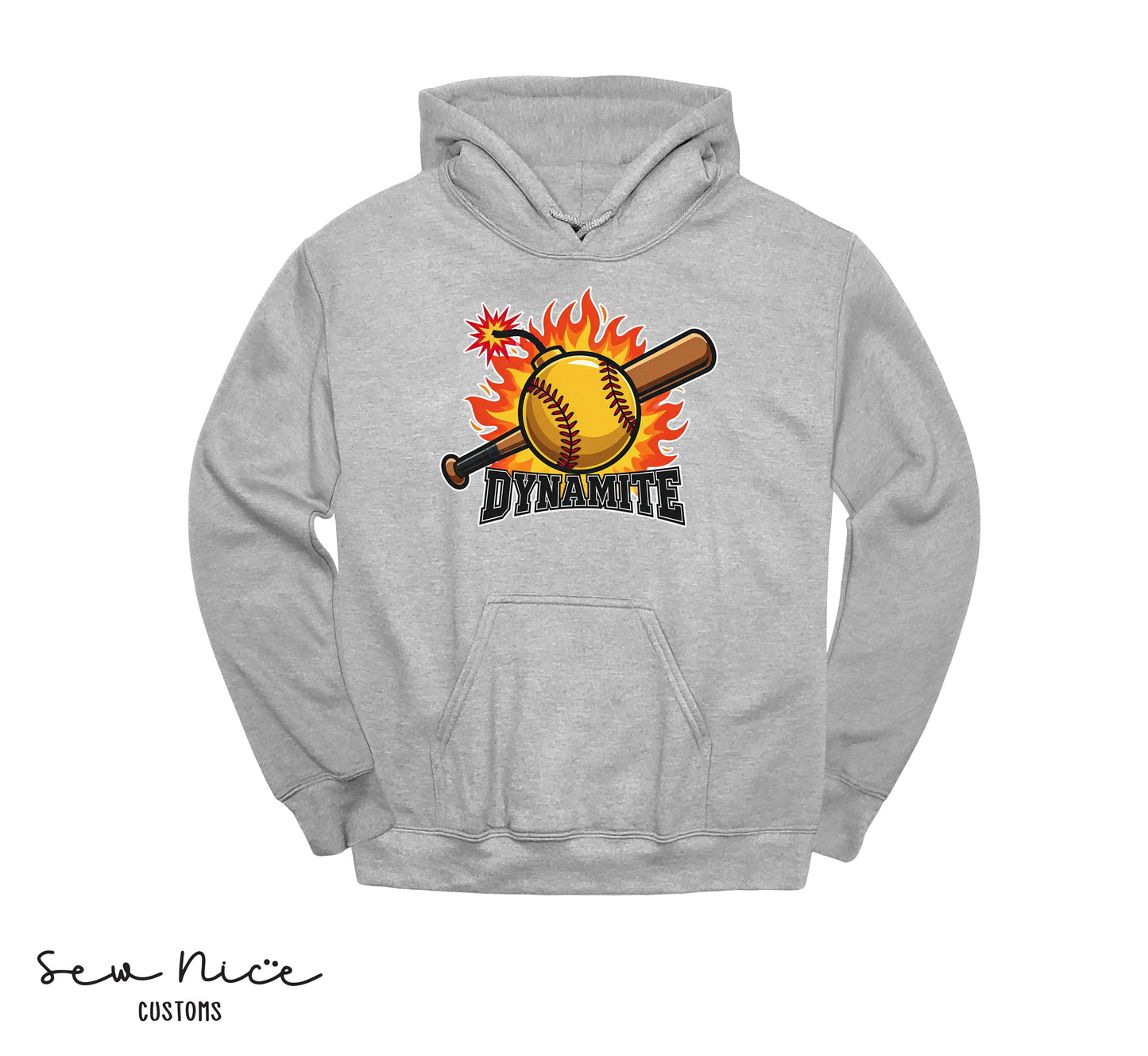 ADULT Dynamite Softball- Shirt, Long Sleeve, Crewneck, Hoodie