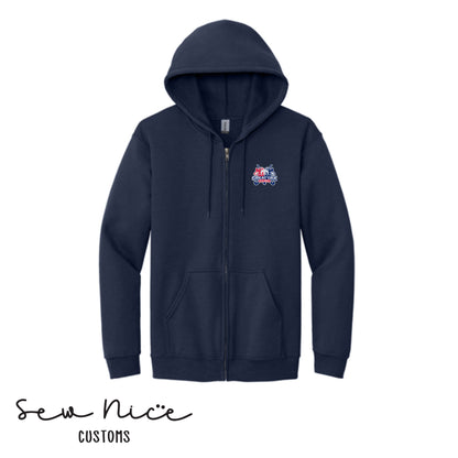 GO Wolfpack Field Hockey Unisex Adult/Youth Full Zip Hoodie