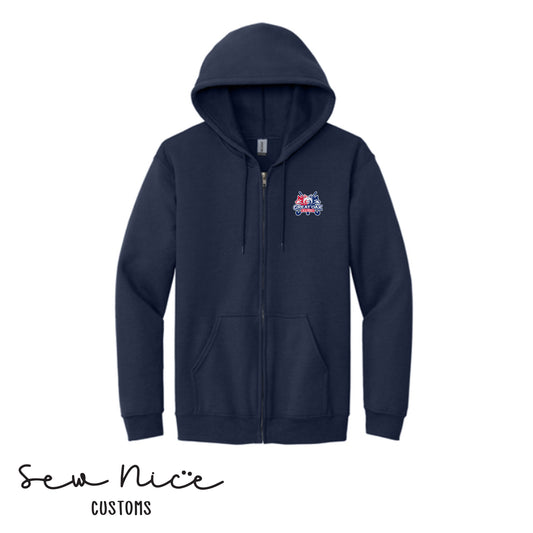 GO Wolfpack Field Hockey Unisex Adult/Youth Full Zip Hoodie