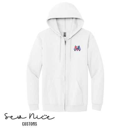 GO Wolfpack Field Hockey Unisex Adult/Youth Full Zip Hoodie