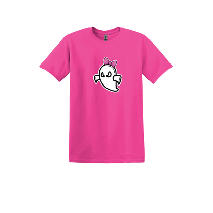 Ghost Softball Unisex Adult/Youth T-Shirt (With Bow)
