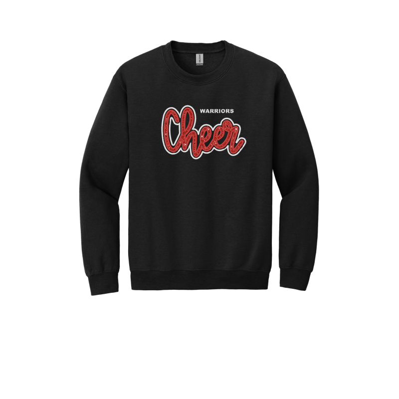 Embroidered Glitter Cheer Applique Sweatshirt