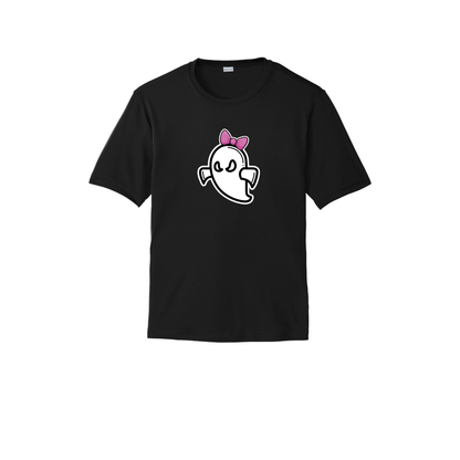 Ghost with Bow - Unisex Adult/Youth Dri Fit Shirt
