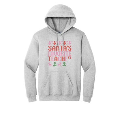 Santa's Favorite Teacher (Shirt/Long Sleeve/Crewneck/Hoodie)