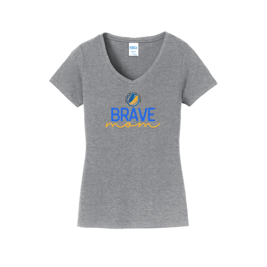 Potter- Brave Mom-  Women's V-Neck Shirt