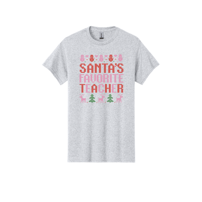 Santa's Favorite Teacher (Shirt/Long Sleeve/Crewneck/Hoodie)