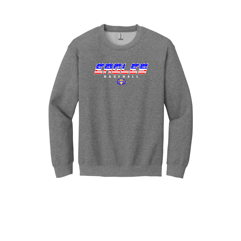 SP American Flag Eagles Baseball Unisex Crewneck Sweatshirt