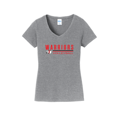 Stripe Warriors Volleyball - Women's V-Neck Shirt