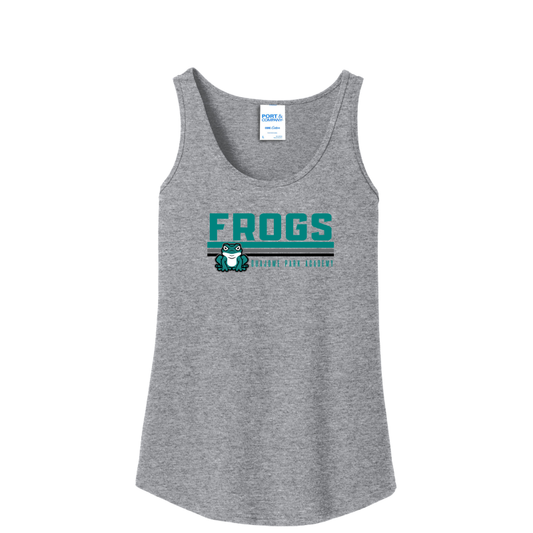 Stripe Frogs Design- Ladies Tank Top