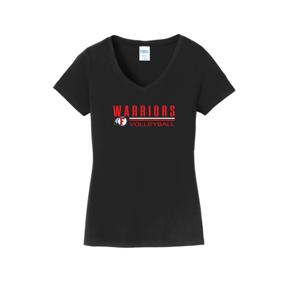 Stripe Warriors Volleyball - Women's V-Neck Shirt