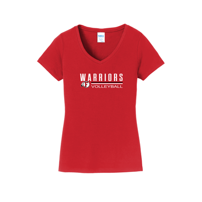 Stripe Warriors Volleyball - Women's V-Neck Shirt