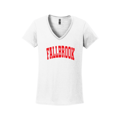 FALLBROOK - Women's V-Neck Shirt -FHS Baseball