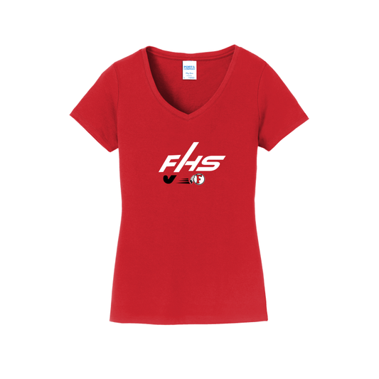 FHS Field Hockey- Women's V-Neck Shirt