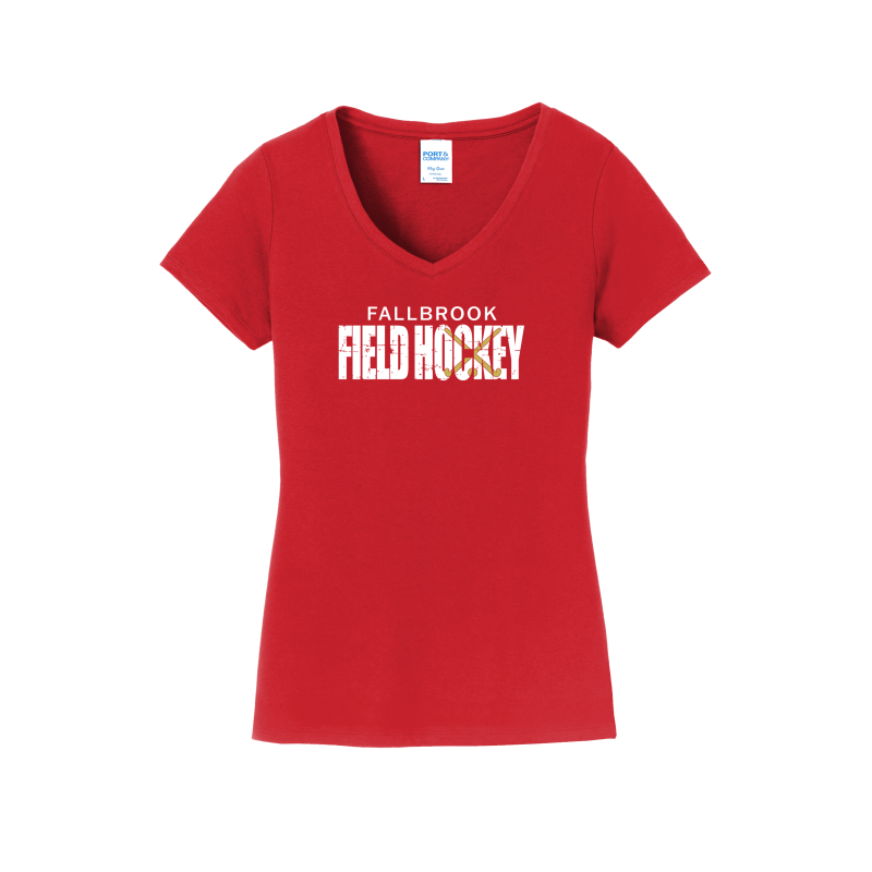 Fallbrook Field Hockey- Women's V-Neck Shirt