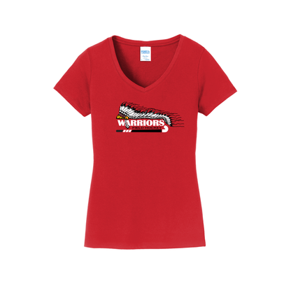 Headdress Field Hockey- Women's V-Neck Shirt