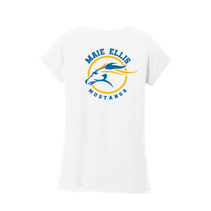 Maie Ellis Left Chest/Back Logo Women's V-Neck Shirt