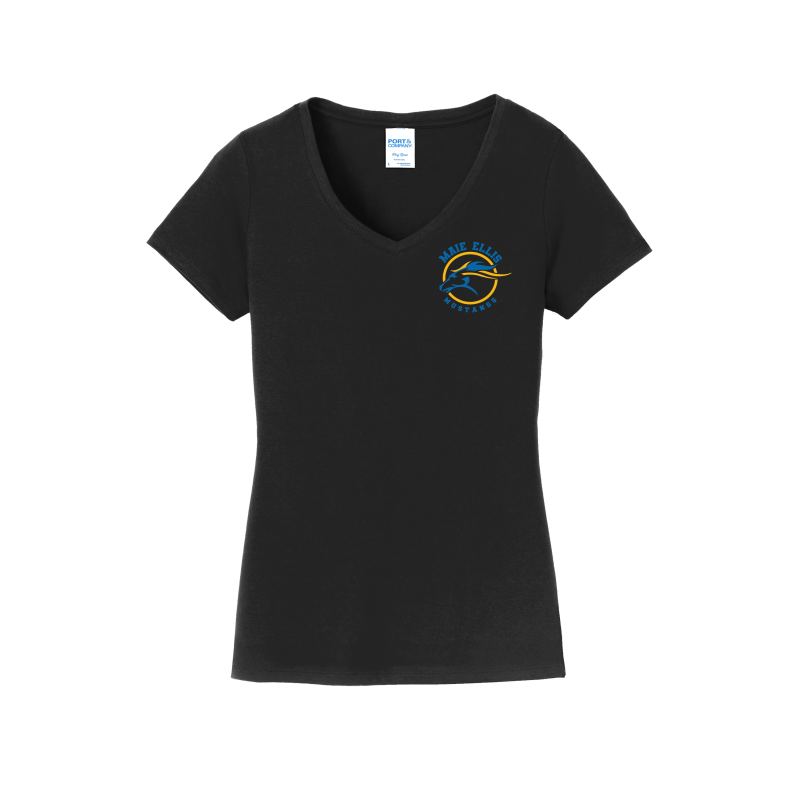 Maie Ellis Left Chest/Back Logo Women's V-Neck Shirt