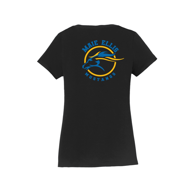 Maie Ellis Left Chest/Back Logo Women's V-Neck Shirt