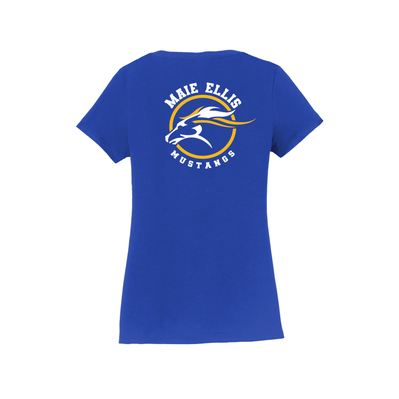 Maie Ellis Left Chest/Back Logo Women's V-Neck Shirt