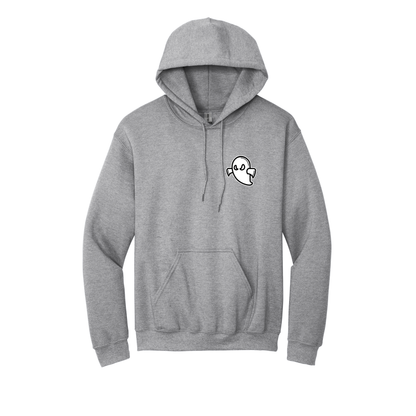 Embroidered Ghost Softball Design (No Bow) Crewneck, Hoodie, Full Zip