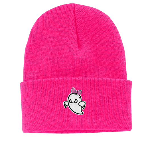 Embroidered Ghost Softball Beanie (Choose your ghost)