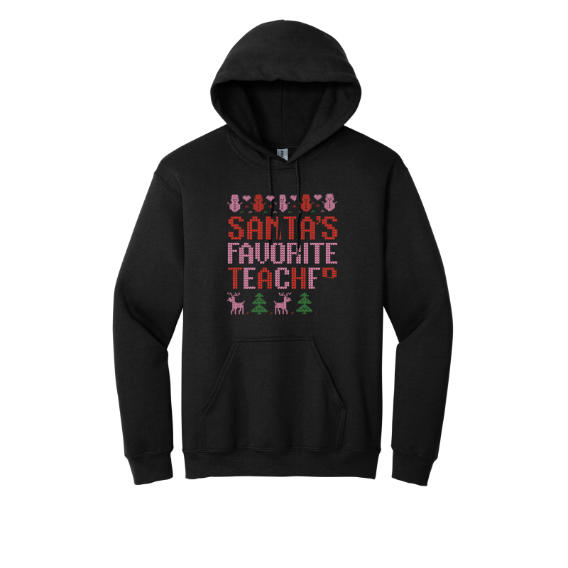 Santa's Favorite Teacher (Shirt/Long Sleeve/Crewneck/Hoodie)