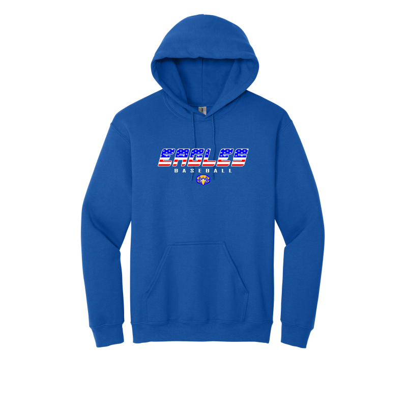 SP American Flag Eagles Baseball Unisex Hoodie